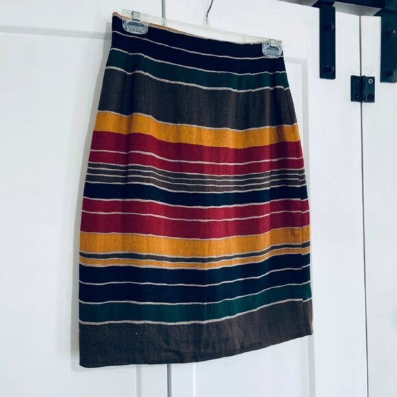 Vintage Pop! Multicolor Stripe Skirt – Jones NY Size Waist 26 - Picture 6 of 11